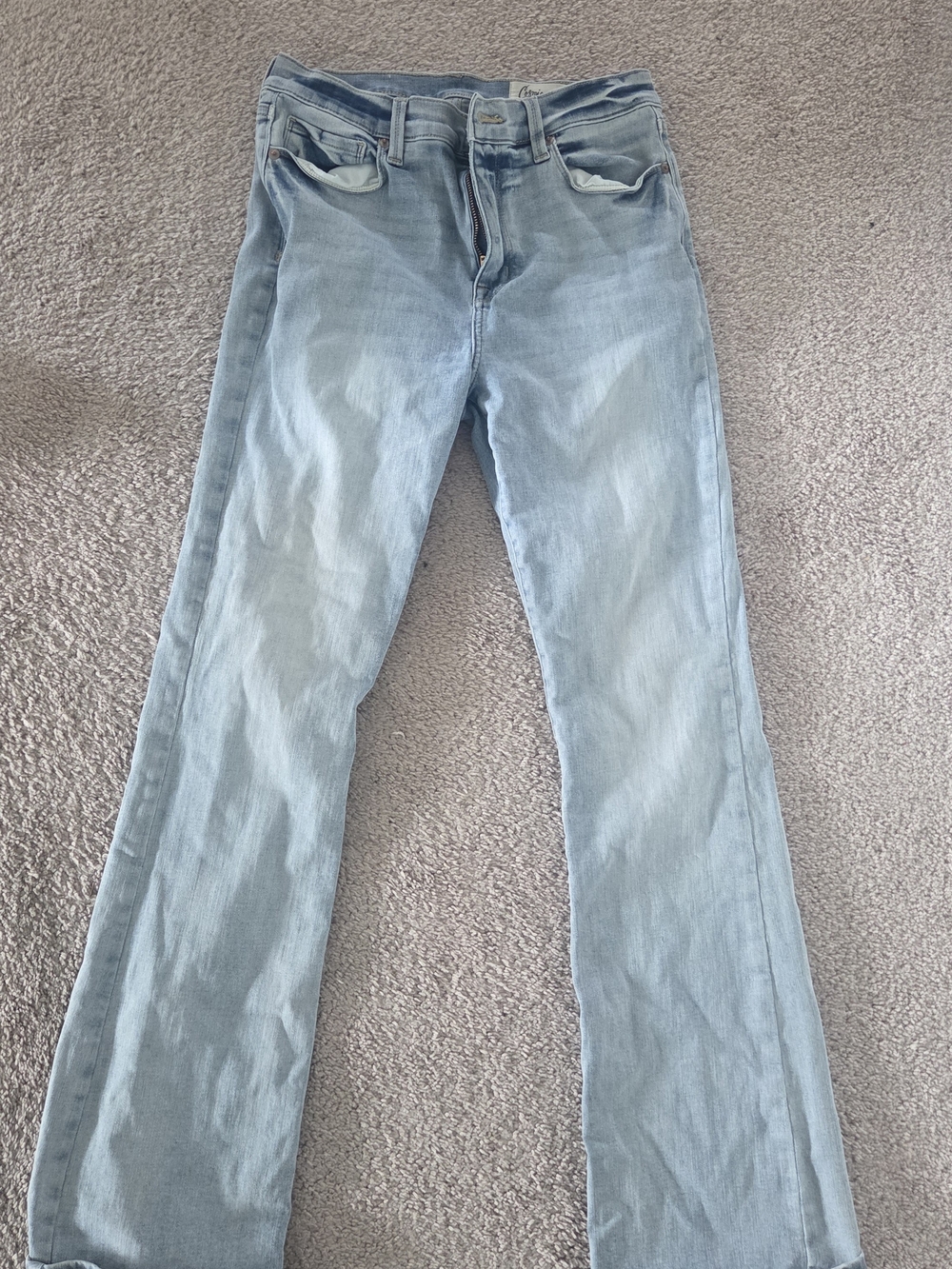 Light Blue Women's Flare Jeans - Classic Stretch Denim
